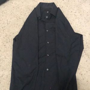 Men’s small dress shirt black